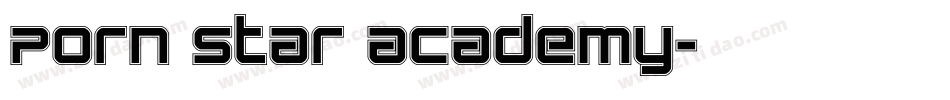 Porn Star Academy字体转换